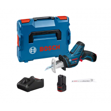 BOSCH GSA 12V-14 tiesinis pjūklas 2x3 Ah L-Boxx